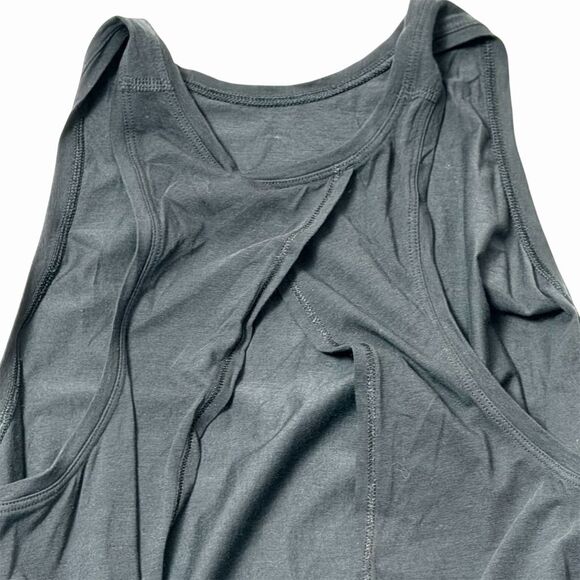 Lululemon Women's Open Back Tank Top Black Size L Casual Summer - Picture 7 of 10